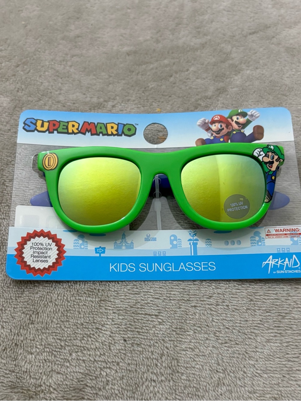 Nintendo Super Mario Kids Sunglasses - Blue & Green